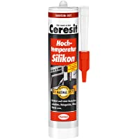 Ceresit - Sellante de silicona (300 ml- alta temperatura)